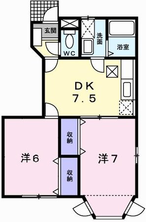 ロジュマン　ドゥ　クールの物件間取画像